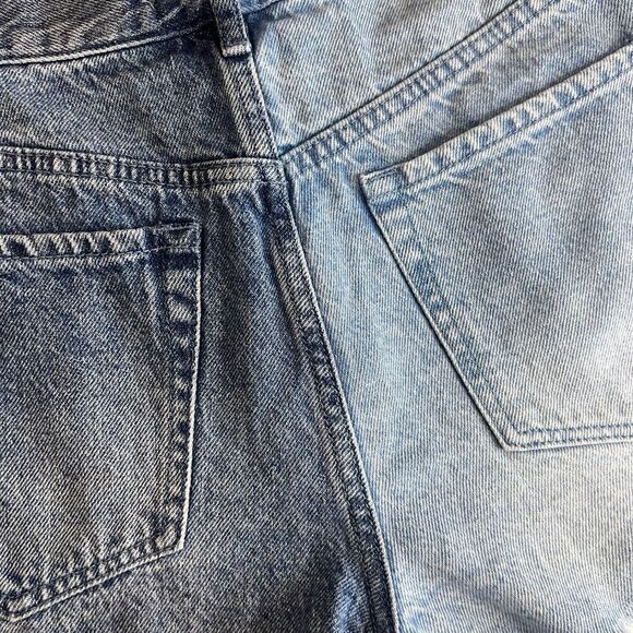 PacSun vintage high rise two tone denim jean shorts size 26 - Picture 8 of 14